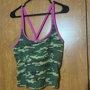 PINK Victoria's Secret Camouflage Camisole with Pink Accents